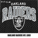 Oakland Raiders NFL Logo and Word Logo California Professional Football Team Design crochet graphgan blanket pattern; graphgan pattern, c2c; single crochet; cross stitch; graph; pdf download; instant download