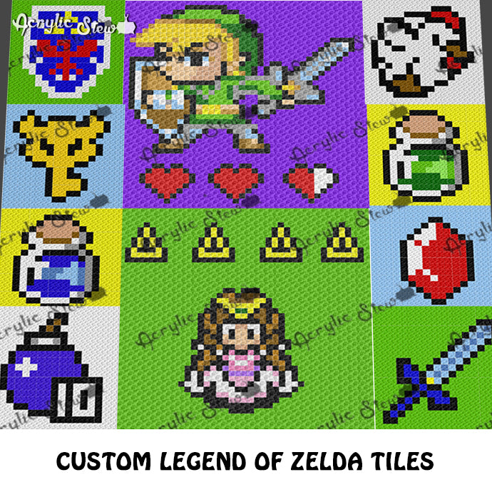 Legend of Zelda - Ocarina Of Time Songs Cross Stitch Pattern PDF