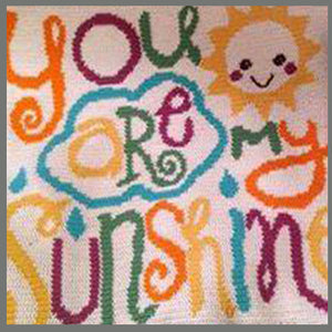 You Are My Sunshine Single Crochet Graphgan