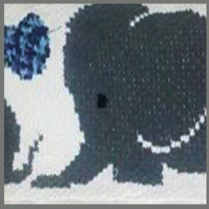 Baby and Mommy Elephant With A Heart C2C Crochet Graphgan