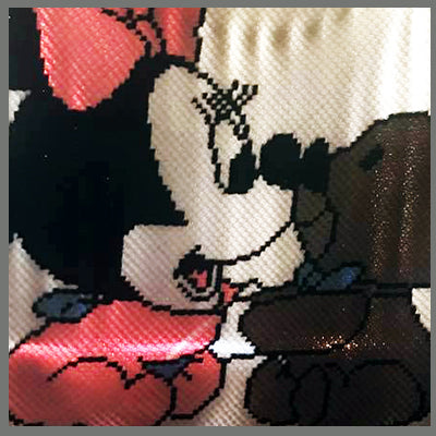 Baby Minnie Mouse and Teddy Bear C2C Crochet Graphgan