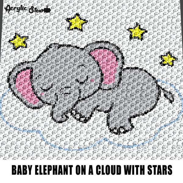 Baby Elephant Asleep on a Cloud with Stars Baby Layette Nursery Baby S – Acrylic Stew baby-elephant-asleep-on-a-cloud-with-stars-baby-layette-nursery-baby-s-acrylic-stew