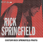 Custom Rick Springfield Concert Ticket Photo crochet graphgan blanket pattern; c2c, cross stitch graph; pdf download; instant download