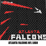 Atlanta Falcons NFL Football Team Logo Art crochet graphgan blanket pattern; c2c, cross stitch graph; pdf download; instant download