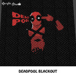 Deadpool Movie Marvel Comics Sarcastic Antihero crochet graphgan blanket pattern; c2c, cross stitch graph; instant download