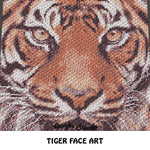 Tiger Face Photograph Tiger Picture Art crochet graphgan blanket pattern; graphgan pattern, c2c, knitting, cross stitch graph; pdf download; instant download