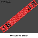 Custom JR Lancers Logo Black crochet graphgan scarf pattern; C2C pillow pattern, crochet scarf; pdf download; instant download
